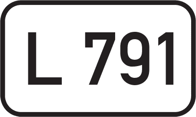 Straßenschild Landesstraße L 791