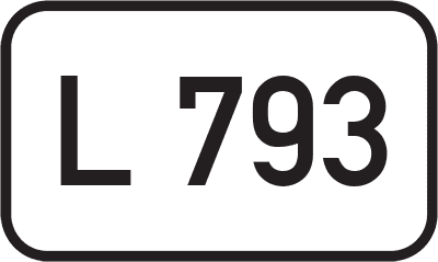 Straßenschild Landesstraße L 793