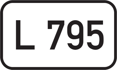 Straßenschild Landesstraße L 795