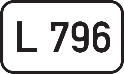 Straßenschild Landesstraße L 796