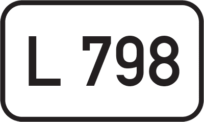 Straßenschild Landesstraße L 798