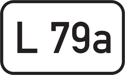 Straßenschild Landesstraße L 79a
