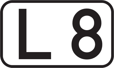 Straßenschild Landesstraße L 8