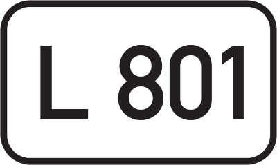 Straßenschild Landesstraße L 801