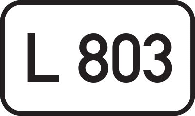 Straßenschild Landesstraße L 803
