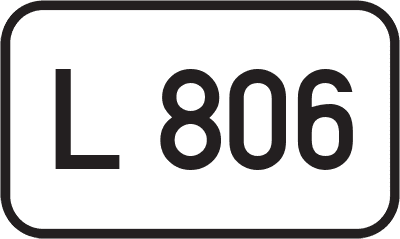 Straßenschild Landesstraße L 806