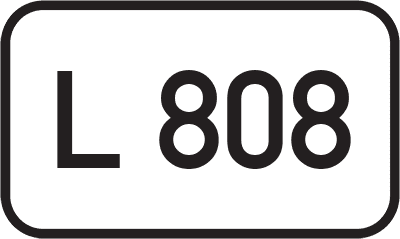 Straßenschild Landesstraße L 808