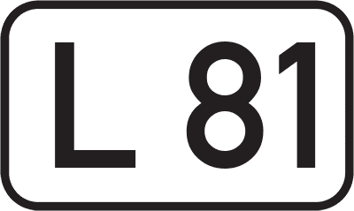 Straßenschild Landesstraße L 81