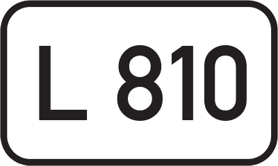 Straßenschild Landesstraße L 810