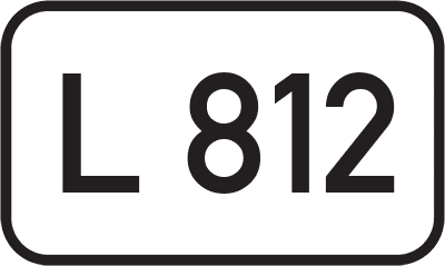 Straßenschild Landesstraße L 812