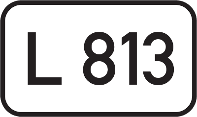 Straßenschild Landesstraße L 813