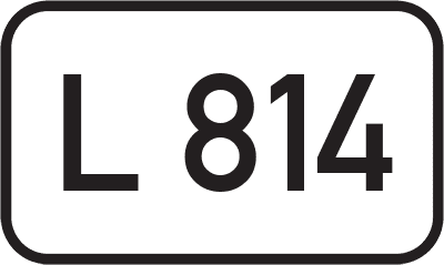 Straßenschild Landesstraße L 814