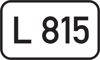 Straßenschild Landesstraße L 815
