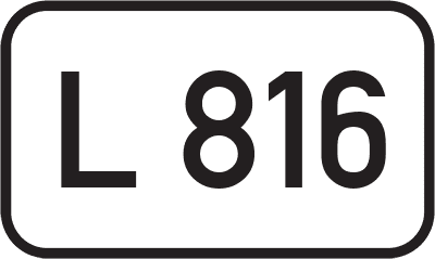 Straßenschild Landesstraße L 816