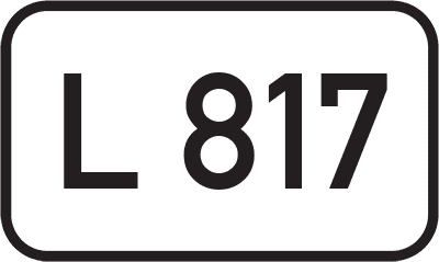 Straßenschild Landesstraße L 817