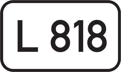 Straßenschild Landesstraße L 818