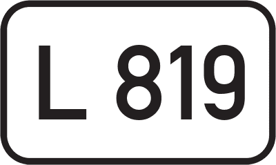 Straßenschild Landesstraße L 819