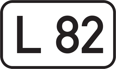 Straßenschild Landesstraße L 82
