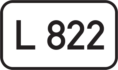 Straßenschild Landesstraße L 822