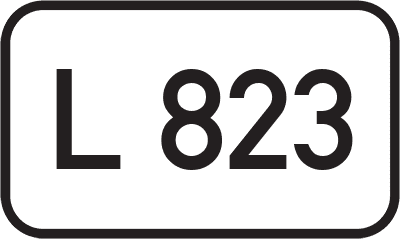 Straßenschild Landesstraße L 823