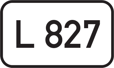 Straßenschild Landesstraße L 827