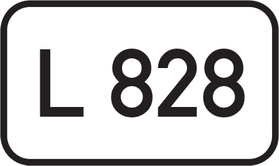 Straßenschild Landesstraße L 828