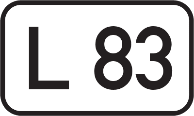 Straßenschild Landesstraße L 83