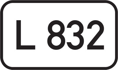 Straßenschild Landesstraße L 832