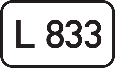 Straßenschild Landesstraße L 833