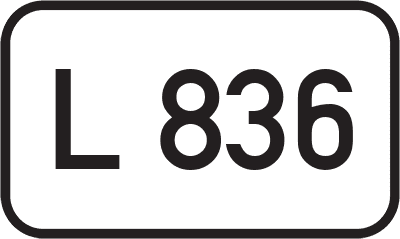 Straßenschild Landesstraße L 836