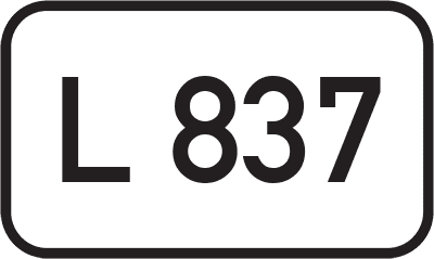 Straßenschild Landesstraße L 837
