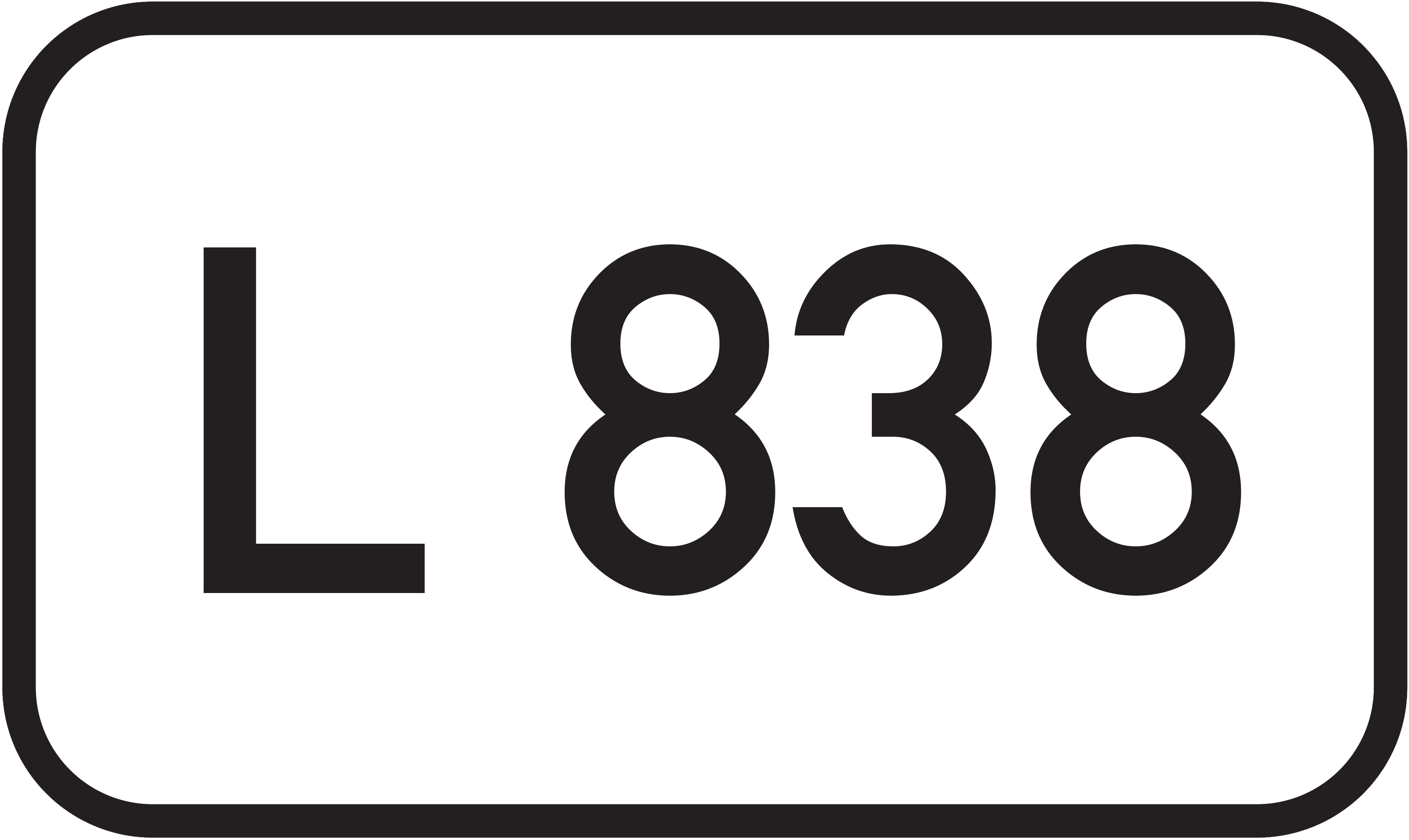 Straßenschild Landesstraße L 838