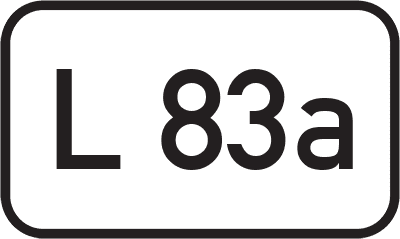 Straßenschild Landesstraße L 83a
