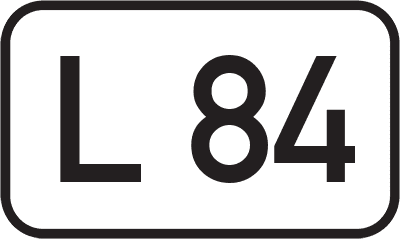 Straßenschild Landesstraße L 84