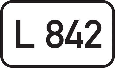 Straßenschild Landesstraße L 842