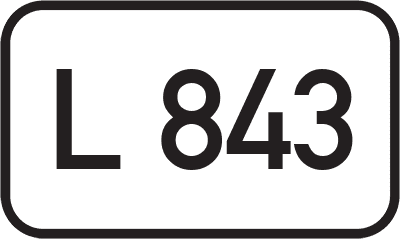 Straßenschild Landesstraße L 843