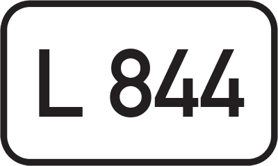 Straßenschild Landesstraße L 844