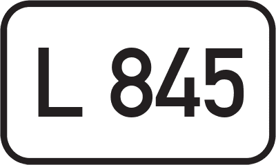 Straßenschild Landesstraße L 845
