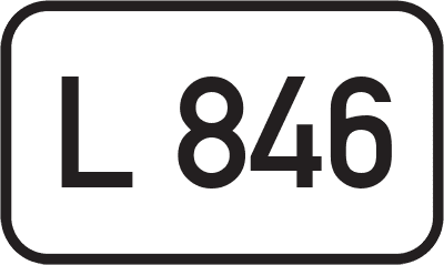 Straßenschild Landesstraße L 846