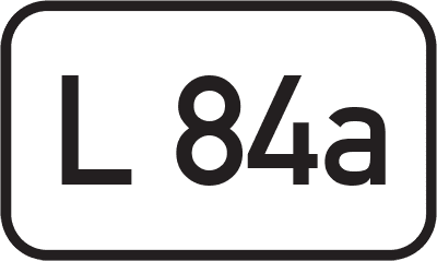 Straßenschild Landesstraße L 84a