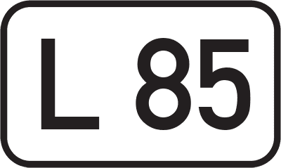Straßenschild Landesstraße L 85