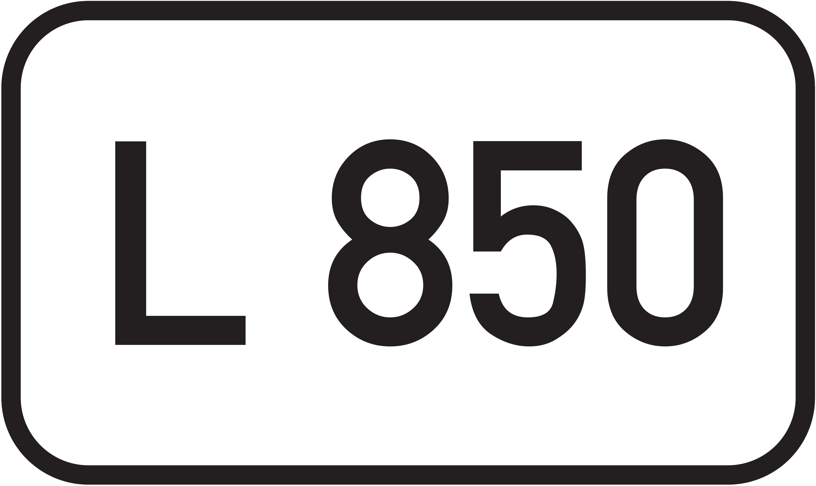 Straßenschild Landesstraße L 850