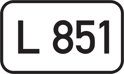 Straßenschild Landesstraße L 851