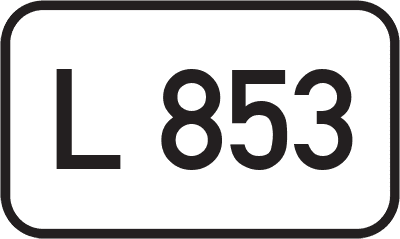 Straßenschild Landesstraße L 853