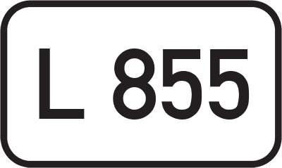 Straßenschild Landesstraße L 855