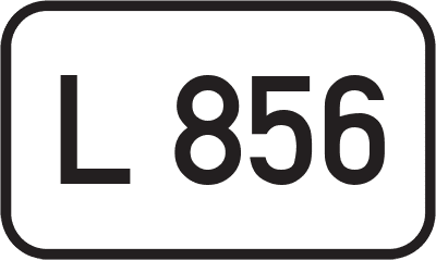 Straßenschild Landesstraße L 856