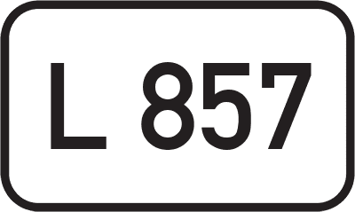 Straßenschild Landesstraße L 857