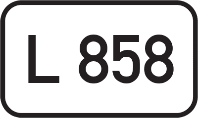 Straßenschild Landesstraße L 858