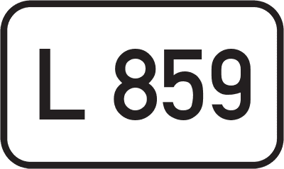 Straßenschild Landesstraße L 859
