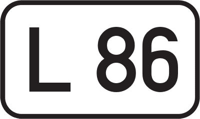 Straßenschild Landesstraße L 86